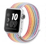 Wholesale Loop Woven Strap Wristband Replacement for Apple Watch Series 7/6/SE/5/4/3/2/1 Sport - 40MM / 38MM (Rainbow)